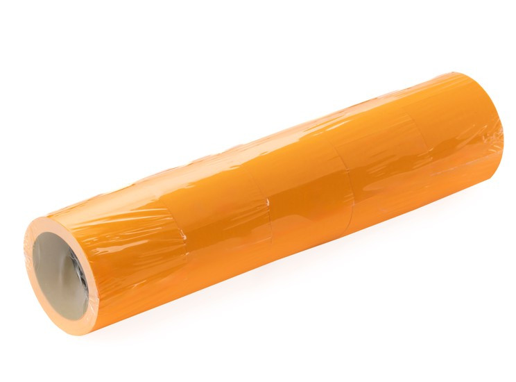 Naklejka cenowa "B" (5) bez nadruku fluor pomarańczowa 50x30  Kal-Pack